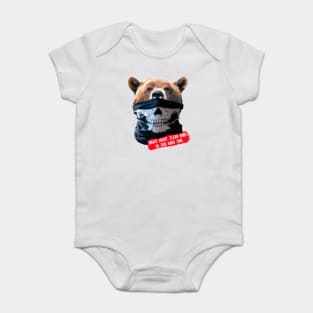 Masked bear Baby Bodysuit